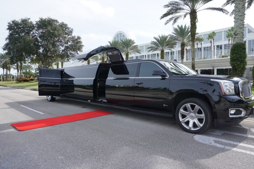 Black Cadillac Escalade Limo