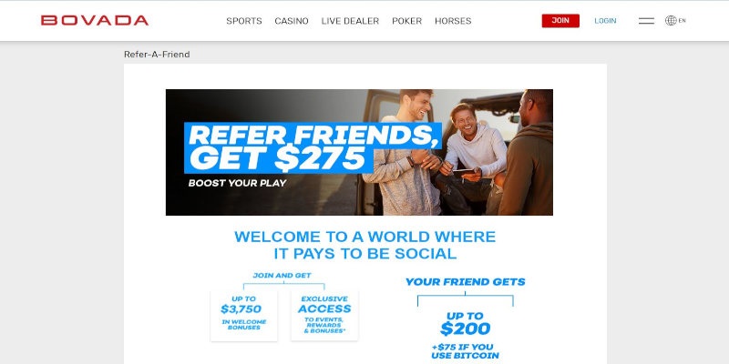 Image Alt Tag Bovada Casino Bonus Refer Friend