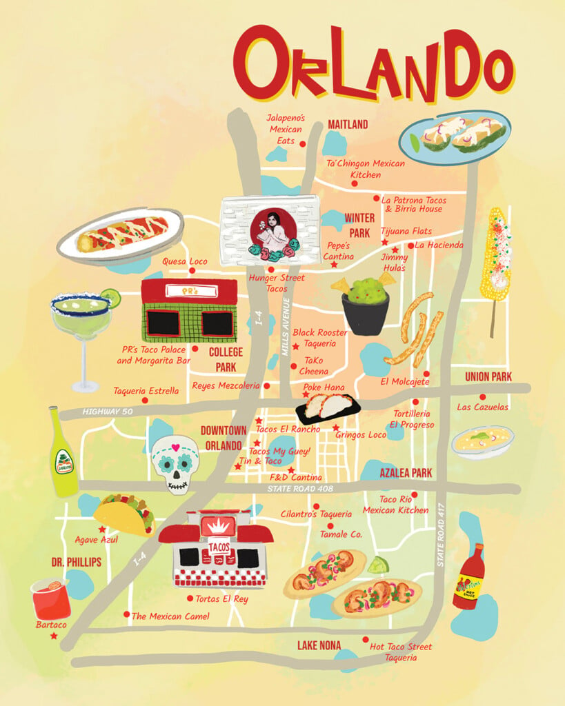 Orlando Does Tacos 2023 Map